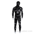 Lycra Camuflaje de camuflaje Caza de buceo con capucha